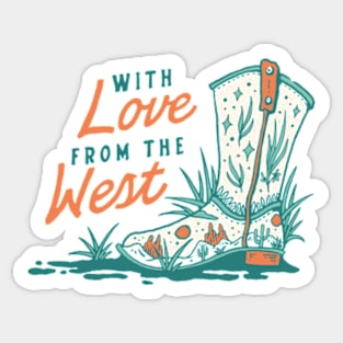 with love from west Sticker